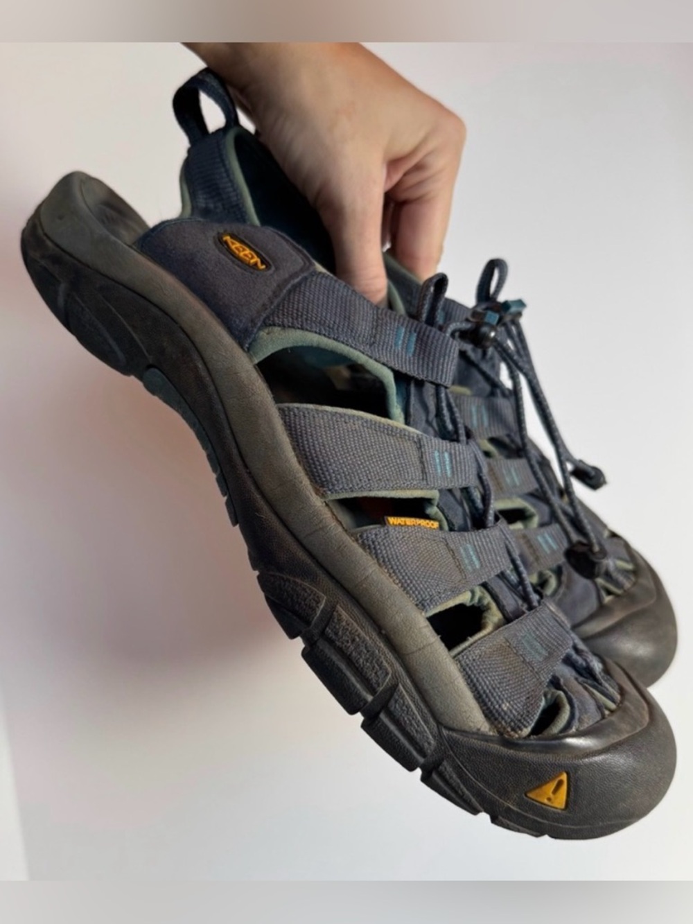 Keen Navy Blue Grey Black Newport 2 Sandals Shoes 11.5 Mens